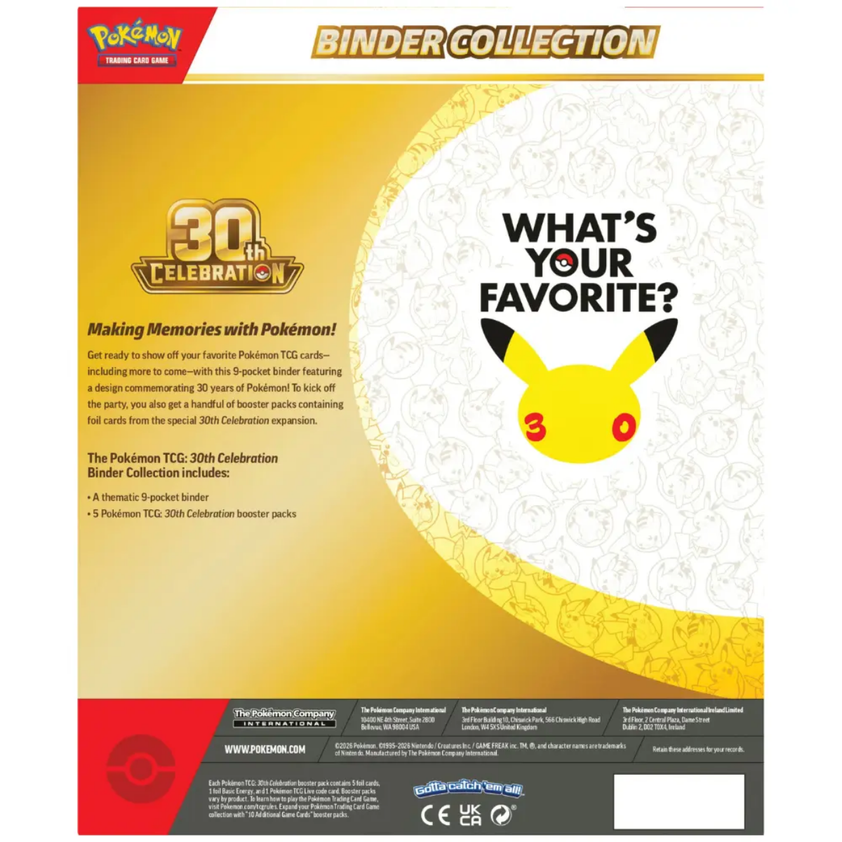30th Celebration Binder Collection (Pre-Order)