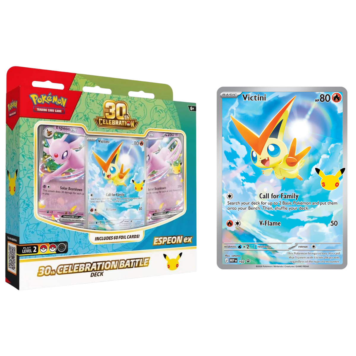 30th Celebration Deluxe Battle Deck - Espeon ex / Umbreon ex (Pre-Order)