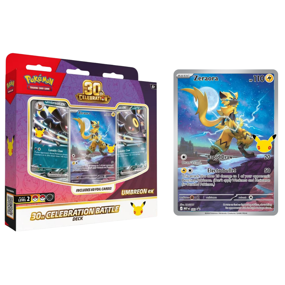30th Celebration Deluxe Battle Deck - Espeon ex / Umbreon ex (Pre-Order)