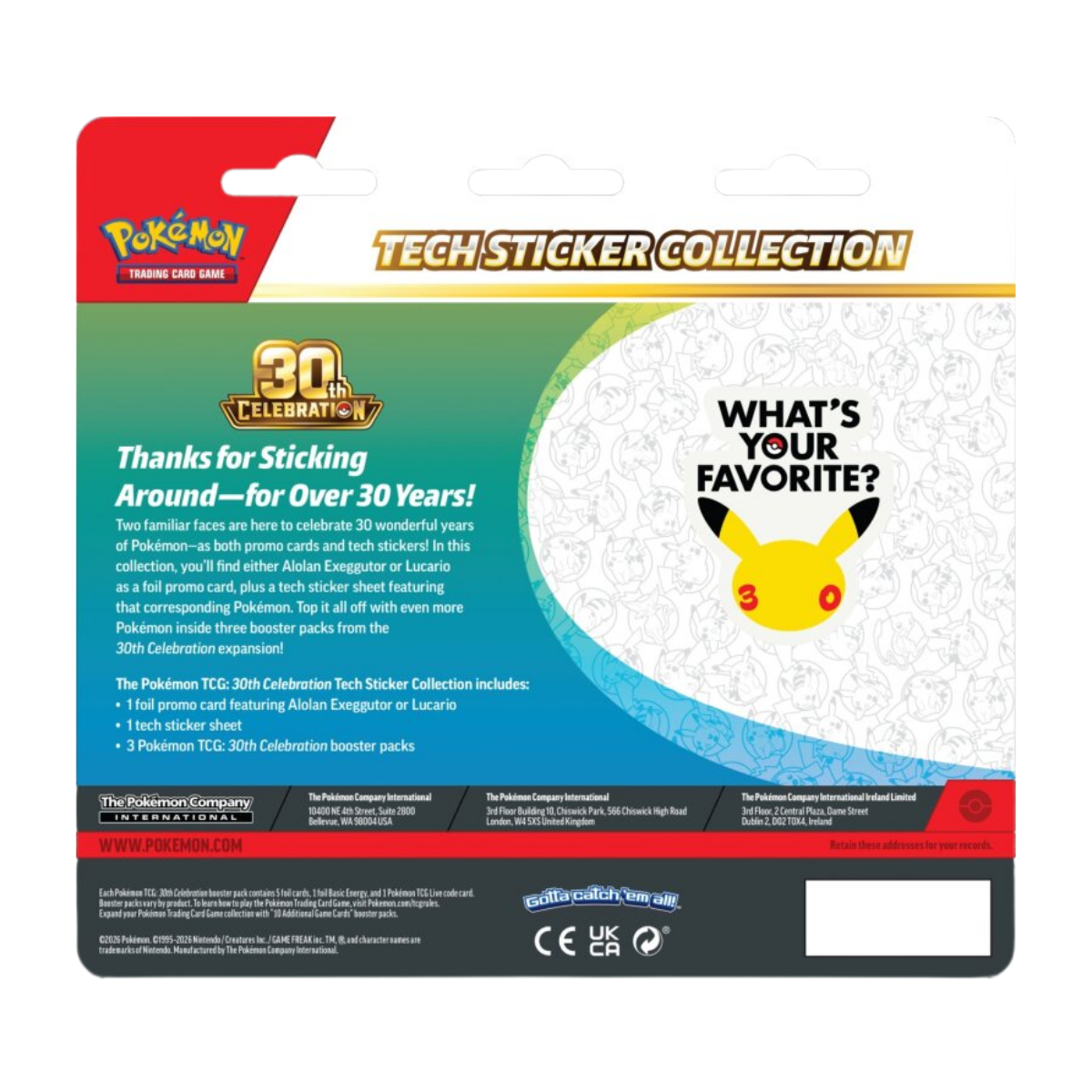 30th Celebration Tech Sticker Collection (Pre-Order)