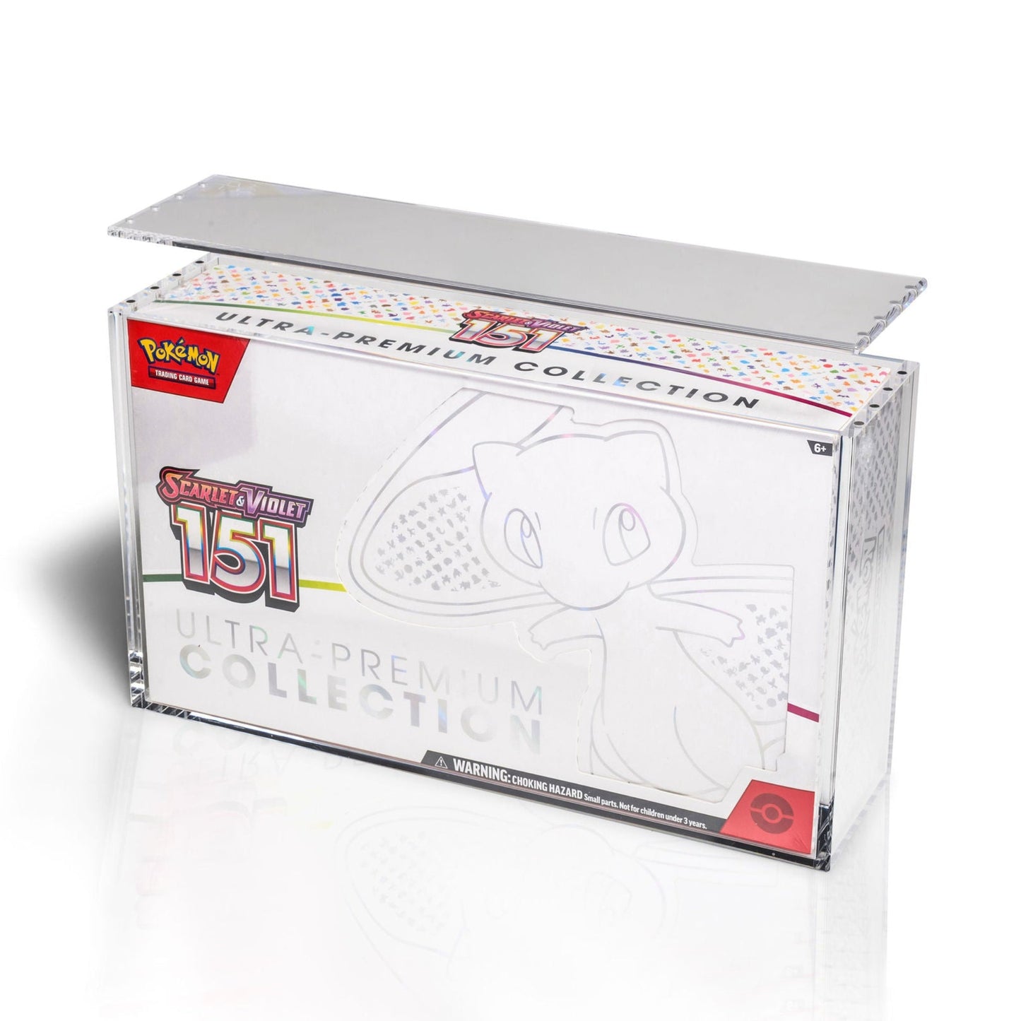 Magnetic Acrylic Box for Ultra Premium 151, Mega Charizard and Terapagos | The Acrylic Box