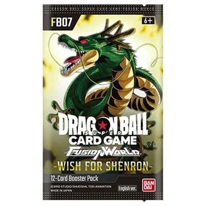 FB07 Booster Pack | Wish for Shenron | Fusion World | DRAGON BALL | English